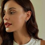 Strieborné náušnice, hviezda