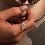 Strieborný prsteň, štvorcový, veľkosť 7