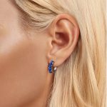 Strieborné náušnice s lapis lazuli