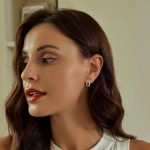 Strieborné náušnice s kryštálmi