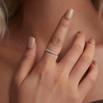 Ezüst gyűrű fonott mintával, 7-es méret