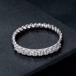 Ezüst gyűrű fonott mintával, 7-es méret