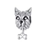 Ezüst charm, schnauzer