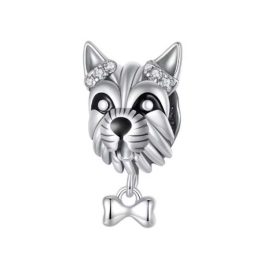 Ezüst charm, schnauzer