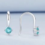 Strieborné náušnice, hviezda