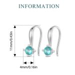 Strieborné náušnice, hviezda