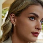 Strieborné náušnice, vlnité