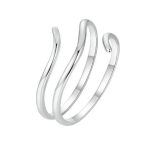 Strieborný prsteň, nastaviteľný