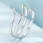 Strieborný prsteň, nastaviteľný