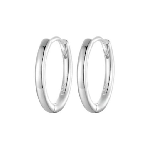 Ezüst karika-fülbevaló, M