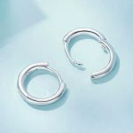 Ezüst karika-fülbevaló S