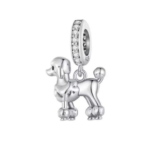 Ezüst charm, uszkár