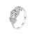 Ezüst gyűrű cirkóniumkristállyal, 7-es méret