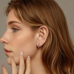 Strieborné náušnice, otvorená obruč