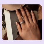 Strieborný prsteň s modrým srdiečkom, nastaviteľná veľkosť