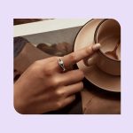 Strieborný prsteň s modrým srdiečkom, nastaviteľná veľkosť