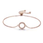 Ezüst karkötő, vintage stílus, aranyszínű