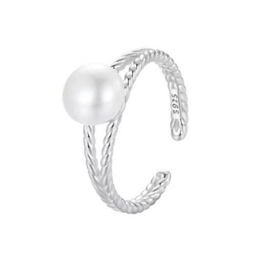 Ezüst gyűrű igazgyönggyel