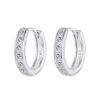 Strieborné kruhové náušnice