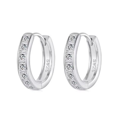 Strieborné kruhové náušnice