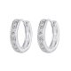 Strieborné kruhové náušnice
