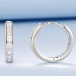 Strieborné kruhové náušnice
