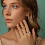 Strieborný prsteň s ružou, nastaviteľná veľkosť