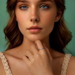 Strieborný dámsky prsteň, veľkosť 7