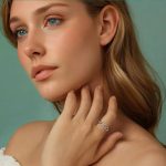 Strieborný dámsky prsteň, kvetinový, veľkosť 8