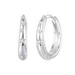 Strieborné dámske náušnice