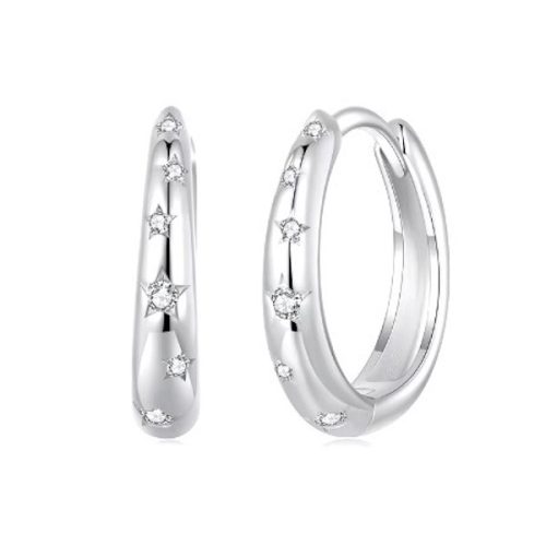 Strieborné dámske náušnice