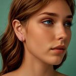 Strieborné dámske náušnice