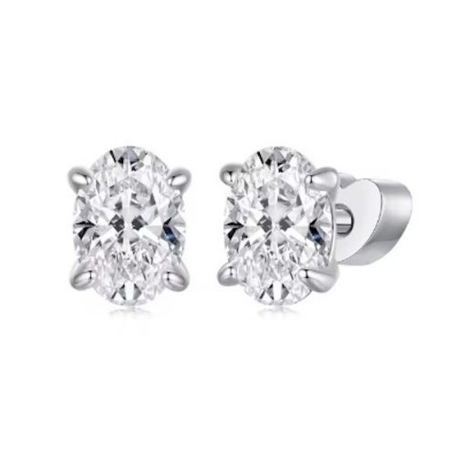 Strieborné dámske náušnice, vločka