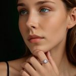 Strieborný prsteň s kvetmi, veľkosť 6