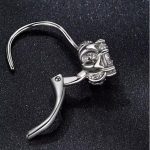 Strieborné náušnice, kvetinka