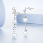 Strieborné náušnice s perlami