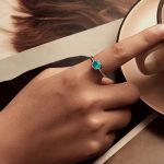 Strieborný prsteň, nastaviteľný, tyrkysový