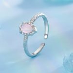 Strieborný prsteň, nastaviteľný