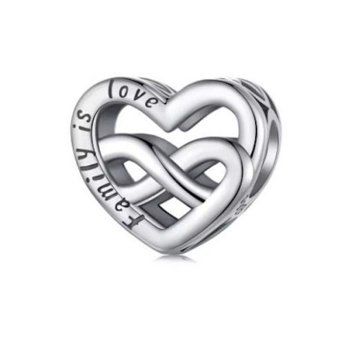 Strieborné kúzlo, srdce