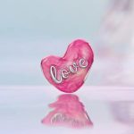 Strieborné kúzlo, srdce, ružové