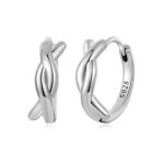 Strieborné náušnice, točené