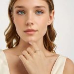 Strieborný dámsky prsteň, opál, veľkosť 6