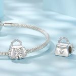 Strieborný prívesok, dámska taška