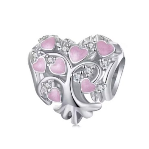 Strieborné kúzlo, srdce so stromom života