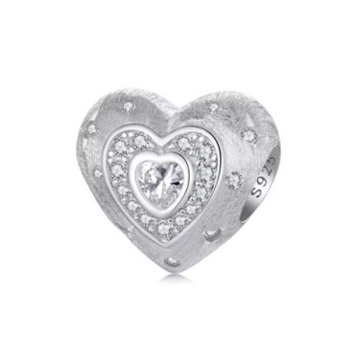 Strieborné kúzlo, srdce