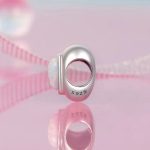 Strieborné kúzlo, srdce s opálom