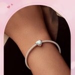 Strieborné kúzlo, srdce s opálom