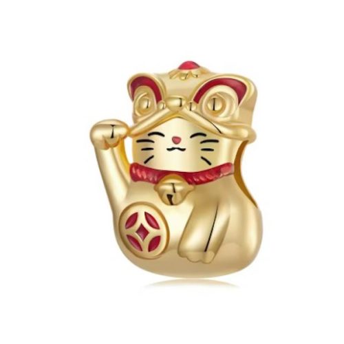 Strieborné kúzlo, šťastná mačka