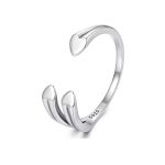 Ezüst gyűrű, szív, állítható méret