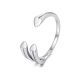 Ezüst gyűrű, szív, állítható méret